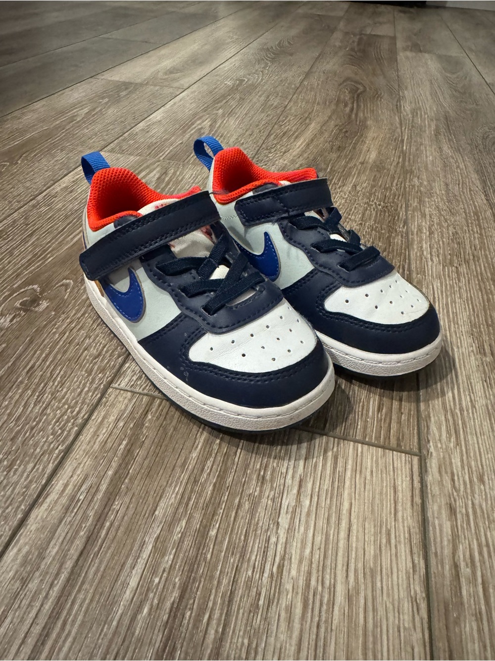 Nike Kids' Navy, White & Blue Low-Top Sneakers